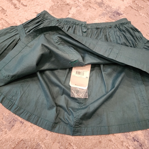 NWT Bill Tornade Green Cotton Micro Mini Skirt Vintage Size 8 y2k 90s - Picture 5 of 16